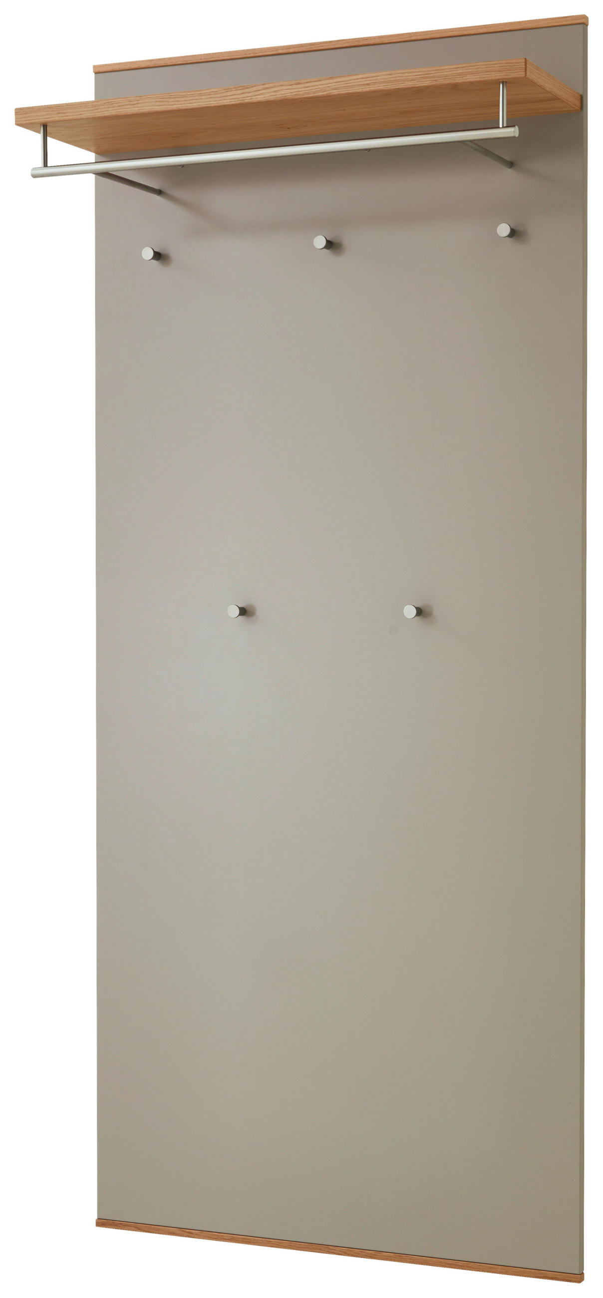 GARDEROBENPANEEL Eiche furniert Taupe, Eichefarben - Taupe/Eichefarben, Design, Holz (80/183/27cm)