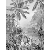 VLIESTAPETE Tropical  - Schwarz/Weiß, Natur (200/270cm) - Komar