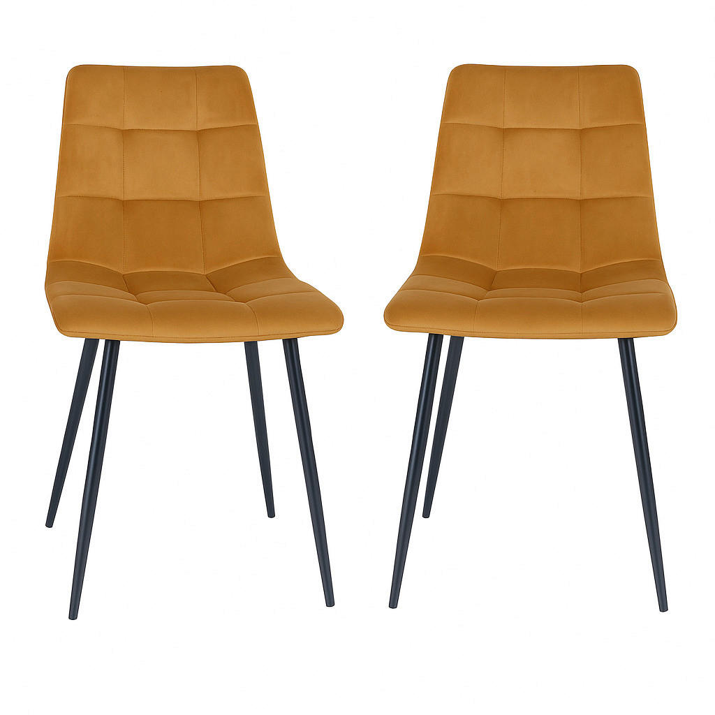 Stuhl-set Middelfart Senfgelb B: 44 Cm