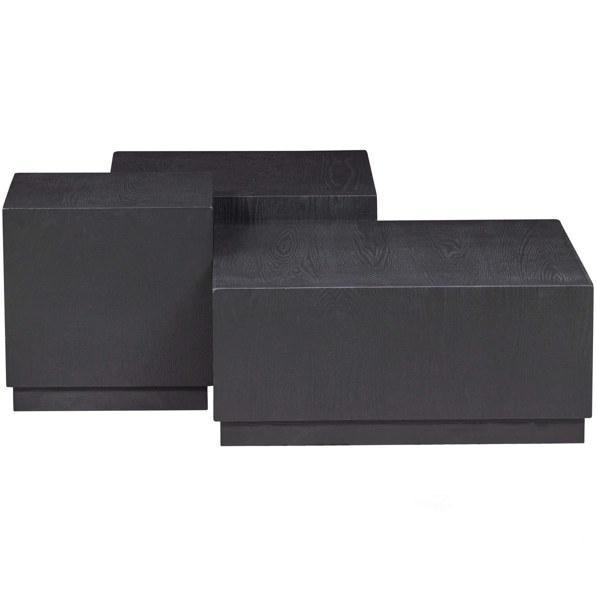 BEISTELLTISCHSET in Holzwerkstoff  - Schwarz, Design, Holzwerkstoff - Livetastic