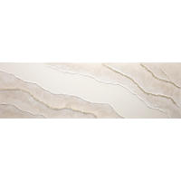 ÖLGEMÄLDE Abstraktes, Strukturen 180/50 cm  - Perlmutt/Weiß, LIFESTYLE, Holzwerkstoff/Textil (180/50cm) - Monee