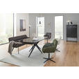 ESSTISCH in Metall, Glas 180-260/95/76 cm  - Schwarz, Design, Glas/Metall (180-260/95/76cm) - Novel