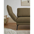 ECKSOFA  in Flachgewebe Khaki  255-365/175-224 cm  - Khaki/Schwarz, Design, Textil/Metall (255-365/175-224cm) - Dieter Knoll