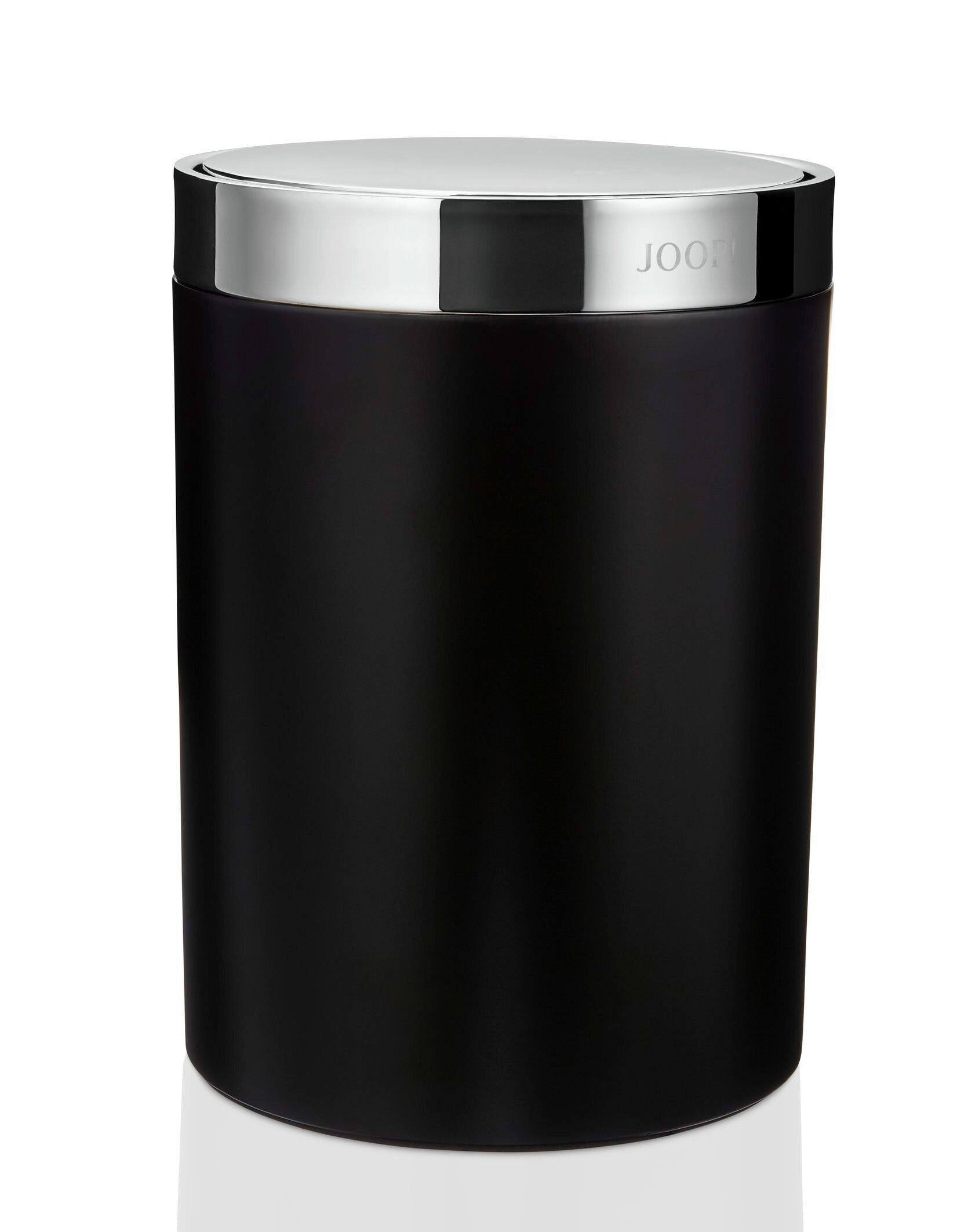 KOSMETIKEIMER Chromeline Black 6 L  - Chromfarben/Schwarz, Design, Kunststoff (18/26cm) - Joop!
