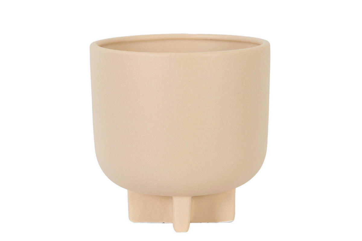 Dekovase / Übertopf  - Altrosa, Trend, Keramik (14,5/14,5cm)
