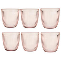 Set kozarcev Bormioli 6/1 - roza, Basics, steklo (8,5cm)