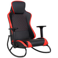 GAMINGSTOL  i läderimitation röd, svart  - röd/svart, Design, metall/textil (69/98/87cm) - Boxxx