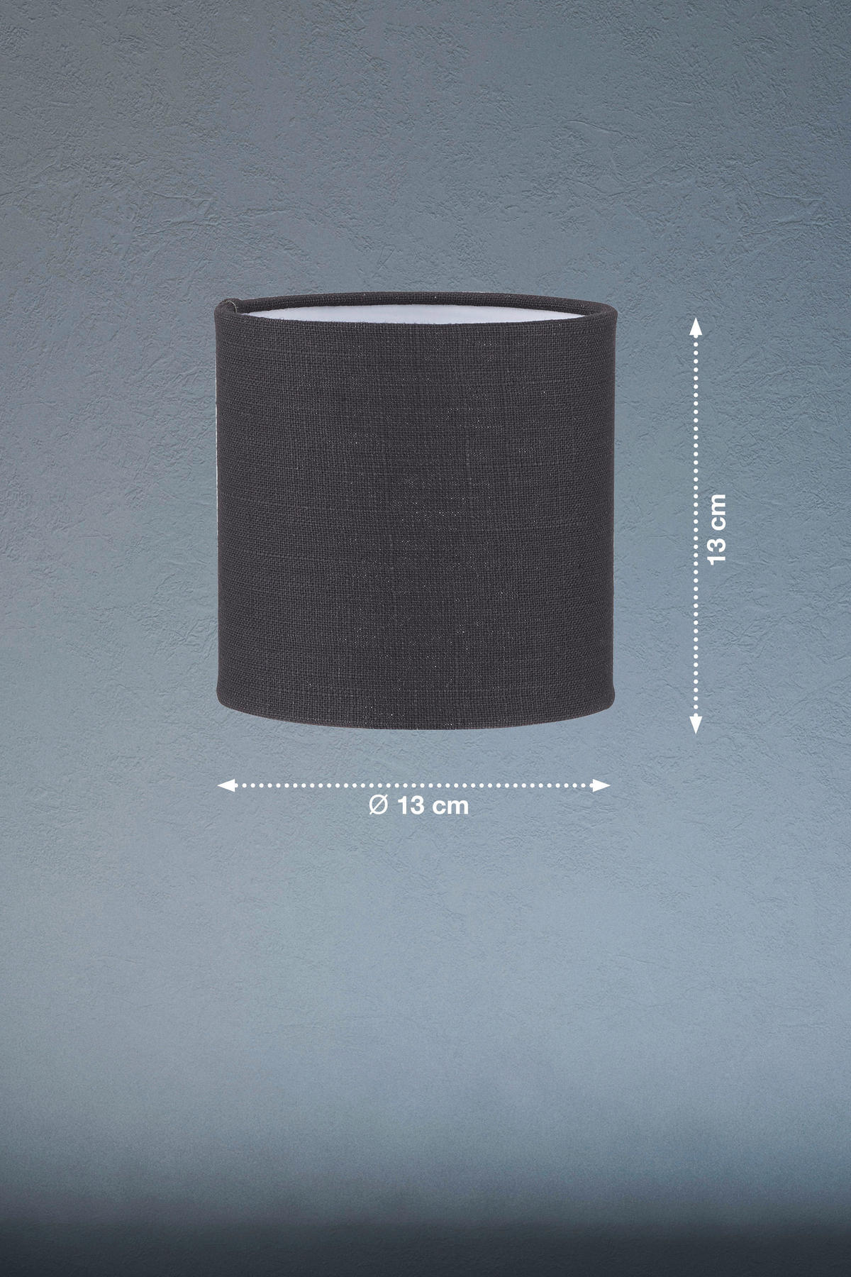 LEUCHTENSCHIRM - Schwarz, Basics, Textil (13/13cm) - Fischer & Honsel