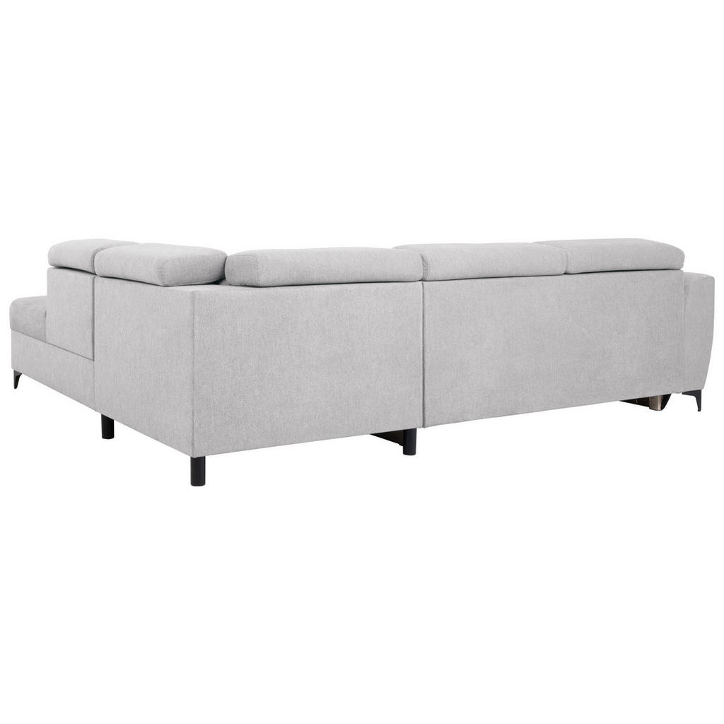 Thumbnail - Carryhome Ecksofa, Hellgrau, Textil, 5-Sitzer, Ottomane rechts, L-Form, 255x217 cm, Wohnzimmer, Sofas & Couches, Wohnlan...