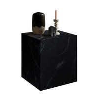 BEISTELLTISCH 45/45/50 cm Schwarz quadratisch  - Schwarz, Design, Holzwerkstoff (45/45/50cm) - Livetastic