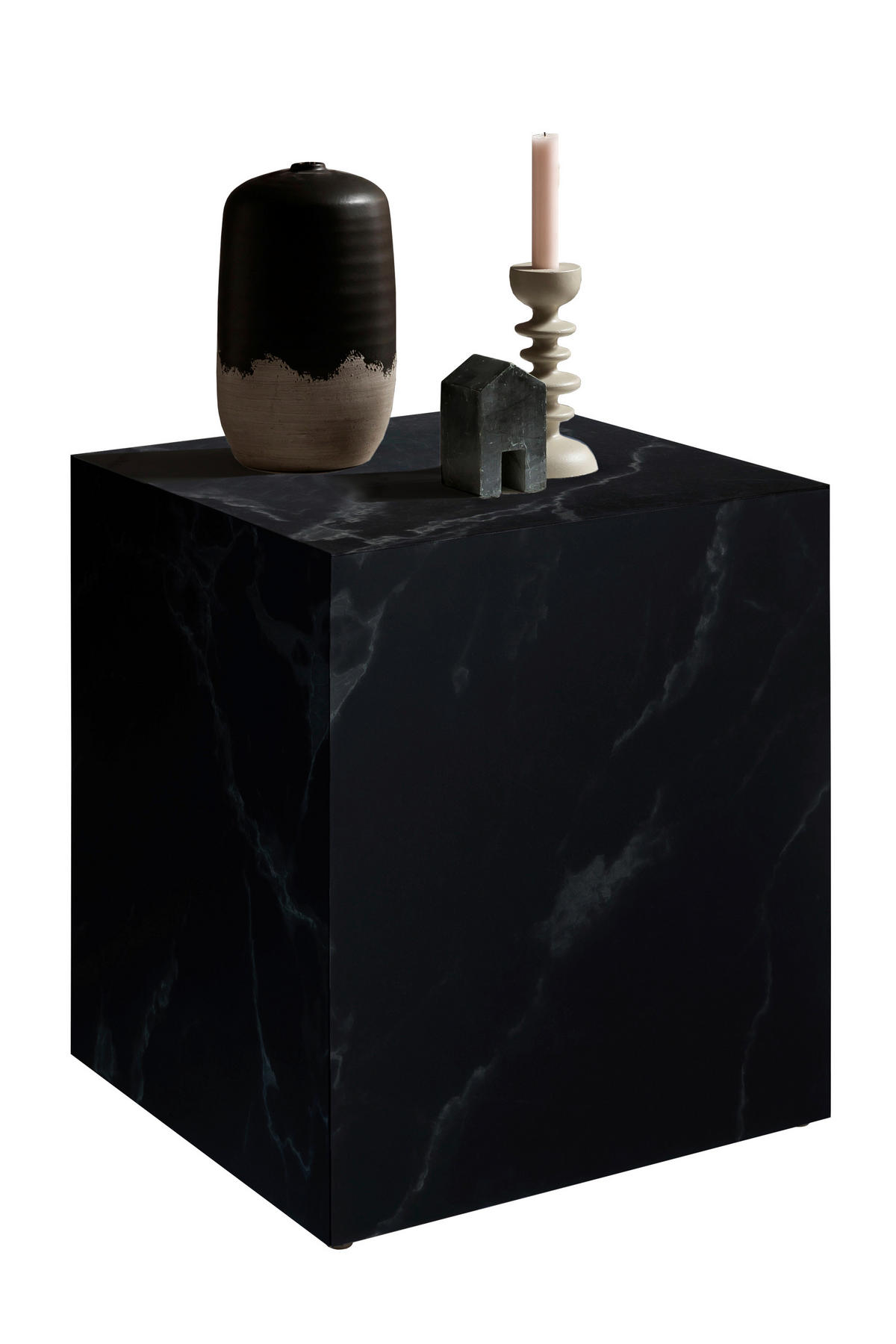 BEISTELLTISCH 45/45/50 cm Schwarz quadratisch  - Schwarz, Design, Holzwerkstoff (45/45/50cm) - Livetastic