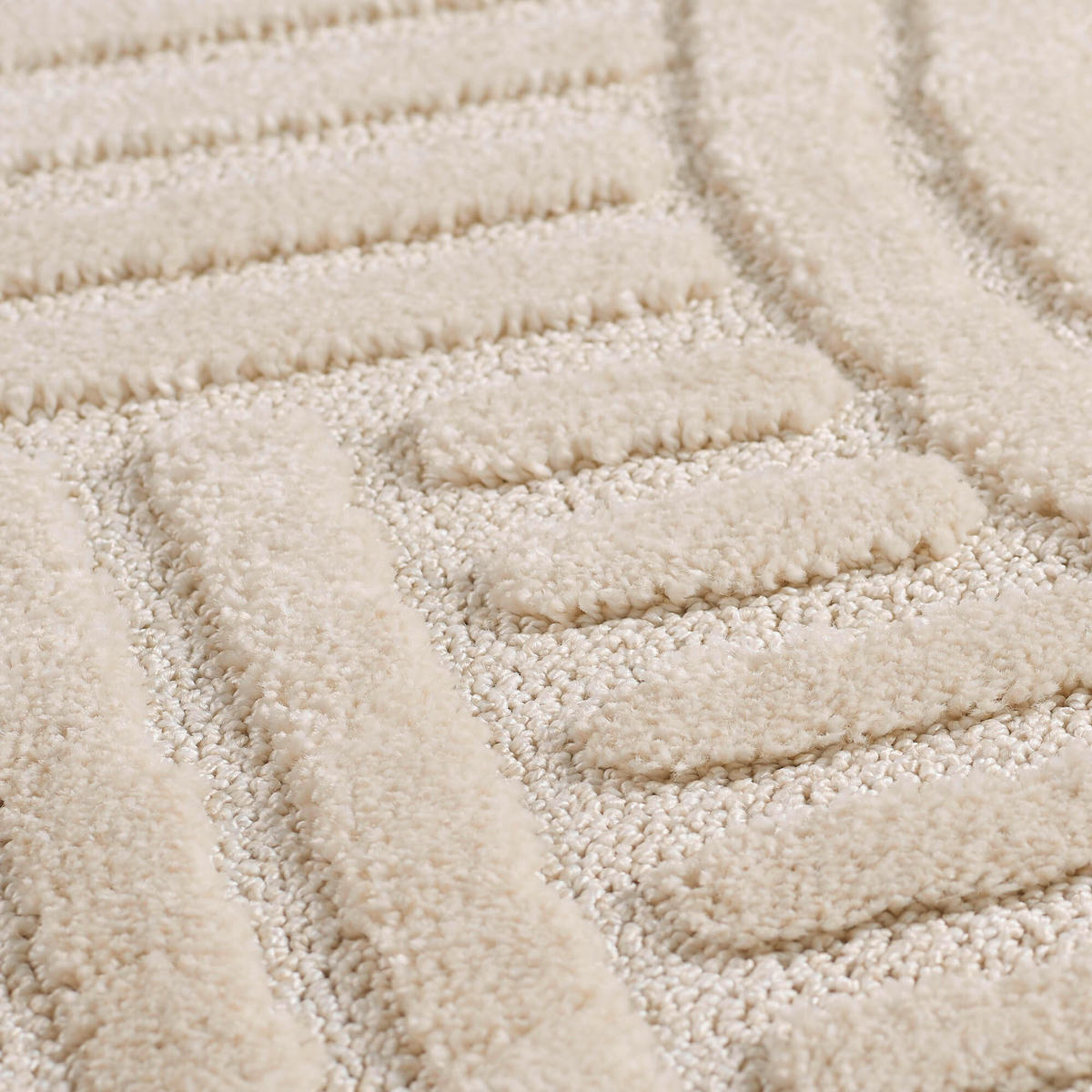 HOCHFLORTEPPICH 160 cm ART Creme  - Creme, Basics, Textil (160cm) - Novel