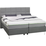 BOXSPRINGBETT 180/200 cm in Anthrazit, Grau - Chromfarben/Anthrazit, KONVENTIONELL, Textil (180/200cm) - Tempur