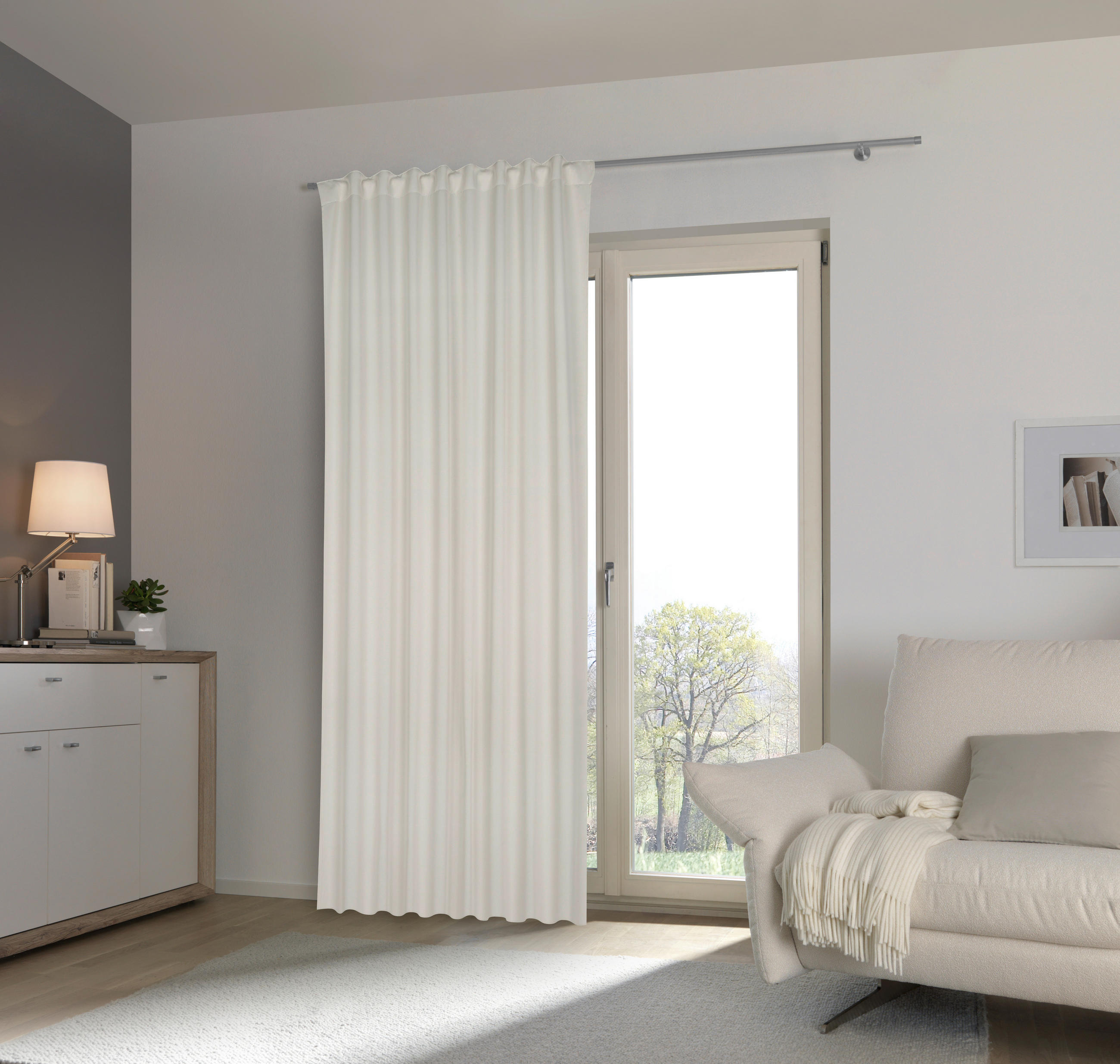 DRAPERIE OPACĂ obscuritate  - culoare natur, Basics, textil (140/300cm) - Esposa