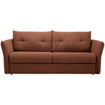 SCHLAFSOFA Webstoff Rostfarben  - Rostfarben/Schwarz, KONVENTIONELL, Kunststoff/Textil (220/89/104cm) - Carryhome