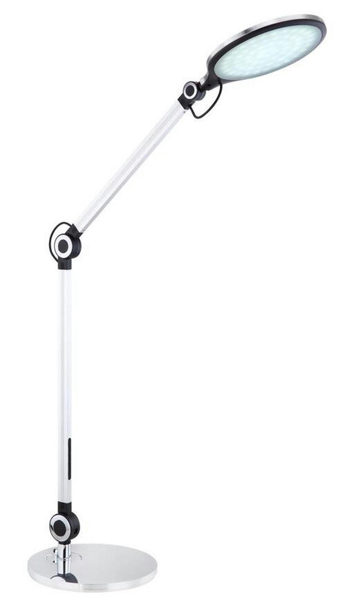 LED-SVETILKA ZA PISALNO MIZO     55,7/20/103,5 cm          - srebrne barve, Design, kovina/umetna masa (55,7/20/103,5cm) - Globo