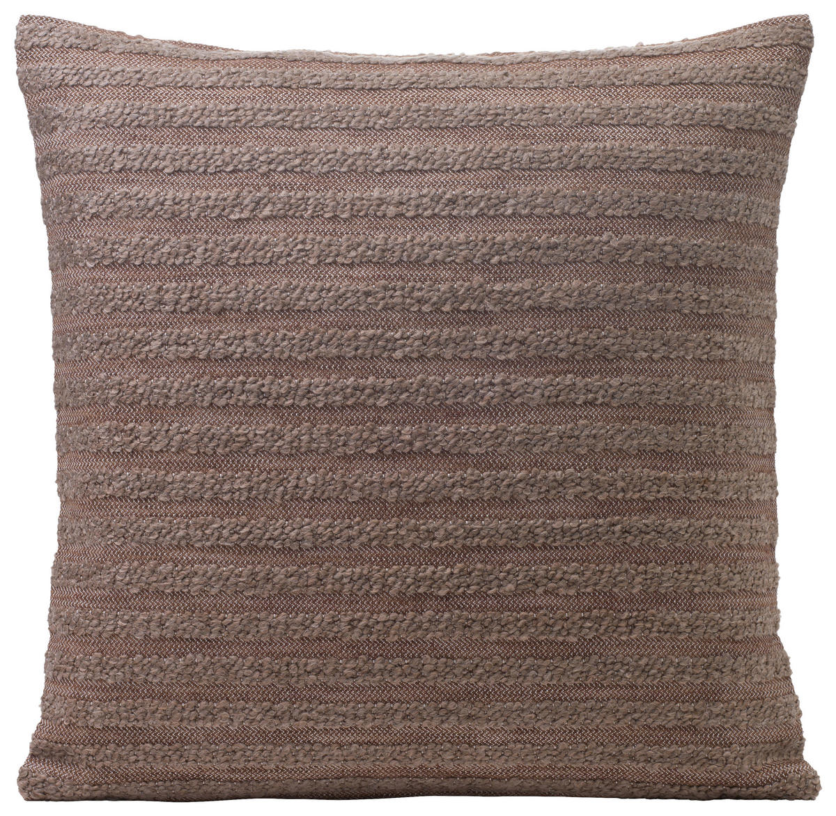 DEKORAČNÝ VANKÚŠ 50/50 cm - bahenná hnedá, Basics, textil (50/50cm) - Novel