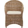 STUHL  - Creme/Grauweiß, Trend, Holz/Textil (64/88/56cm) - Landscape