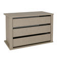 SCHWEBETÜRENSCHRANK 301/223/68 cm 3-türig Weiß, Weiß Hochglanz  - Weiß Hochglanz/Alufarben, Basics, Glas/Holzwerkstoff (301/223/68cm) - Novel
