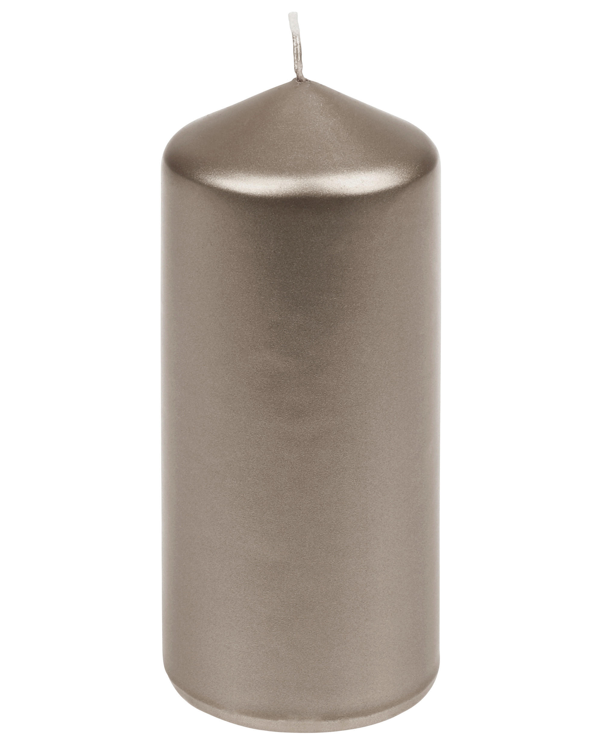 KERZE - Grau, KONVENTIONELL, Paraffin (5,7/13,0cm)