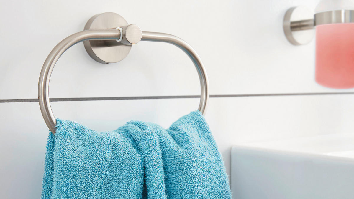 HANDTUCHHALTER Edelstahlfarben  - Edelstahlfarben, Basics, Metall (18,5/12,5/5cm) - Tesa