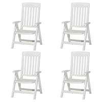GARTENKLAPPSESSEL-SET in Kunststoff Weiß  - Weiß, KONVENTIONELL, Kunststoff (46,5/111/50cm) - Sieger