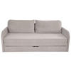 SCHLAFSOFA in Flachgewebe Taupe  - Taupe/Schwarz, Design, Kunststoff/Textil (203/77/86cm) - MID.YOU