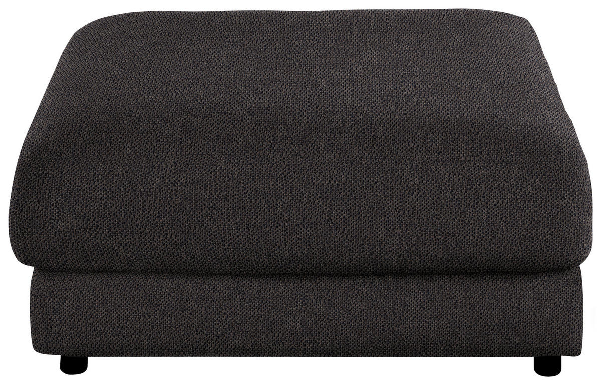 HOCKER in Textil Schwarz  - Schwarz, Design, Kunststoff/Textil (100/86/100cm) - Lomoco