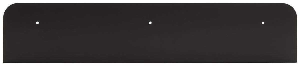 WANDBOARD Schwarz  - Schwarz, Design, Metall (60/12/12cm) - MID.YOU