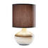LAMPA STOLNÍ - šedá/bílá, Lifestyle, textil/keramika (32cm)