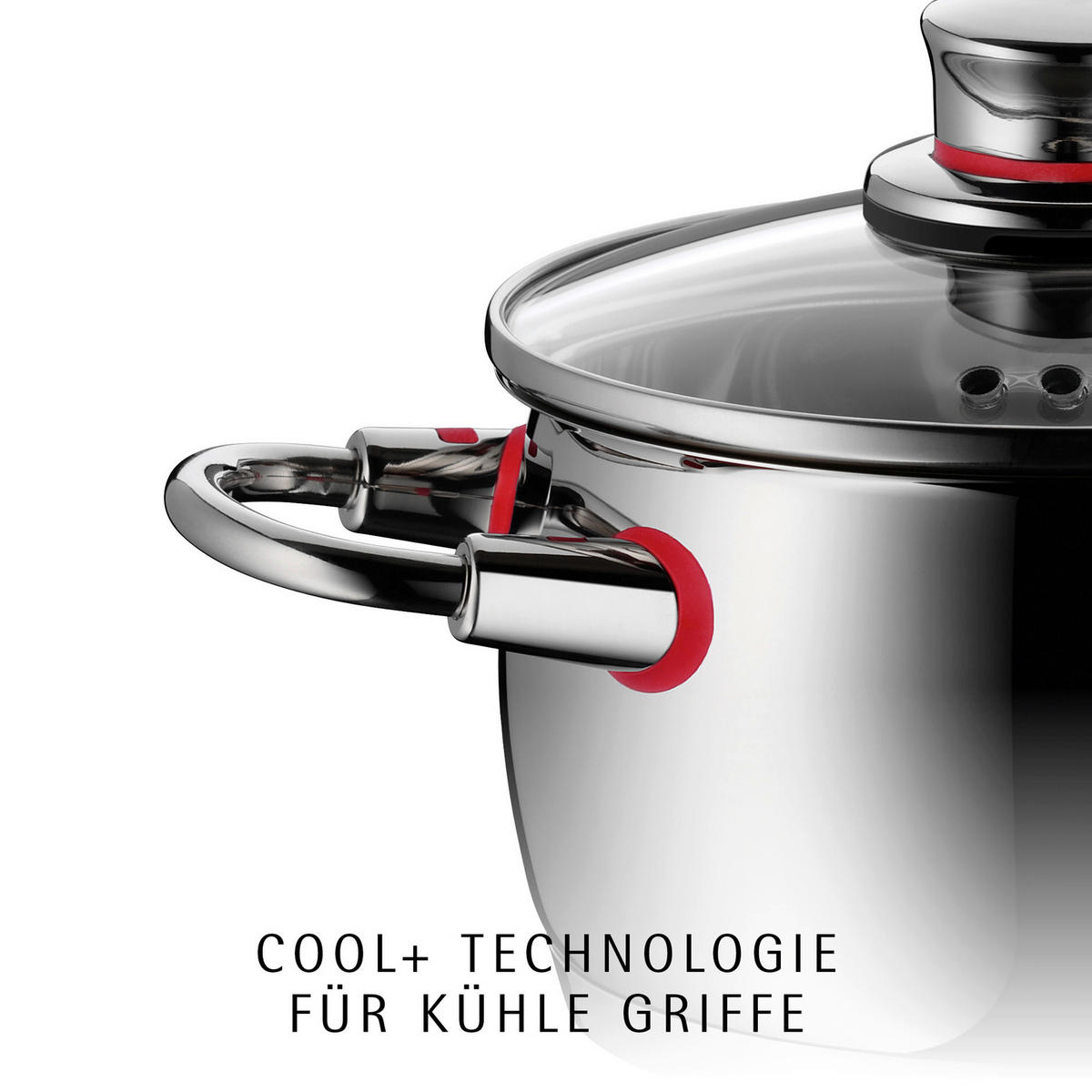 KOCHTOPFSET Quality One 6-teilig  - Silberfarben, Basics, Glas/Metall - WMF