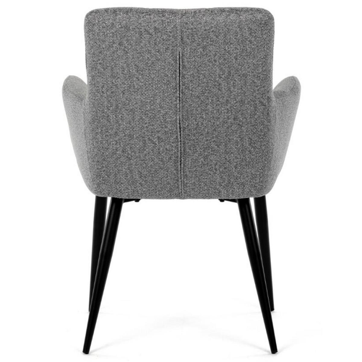ŽIDLE, šedá, světle šedá - šedá/černá, Moderní, kov/textil (60/86/62cm) - Carryhome