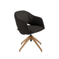 ARMLEHNSTUHL  in Echtleder naturbelassen  - Wildeiche/Anthrazit, Design, Leder/Holz (63/74-90/57-73cm) - Koinor