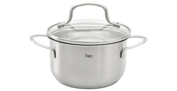 KOCHTOPF 1 L  - Klar/Edelstahlfarben, Basics, Glas/Metall (14/8,5cm) - Homeware Profession.