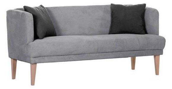 SITZBANK FREDERICO - Eichefarben/Anthrazit, Design, Holz/Textil (170/83/70cm) - Landscape