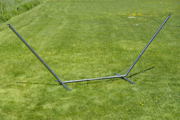 POSTOLJE MREŽE ZA LEŽANJE    - srebrne boje, Konvencionalno, metal (320-380/107/132cm) - Ambia Garden
