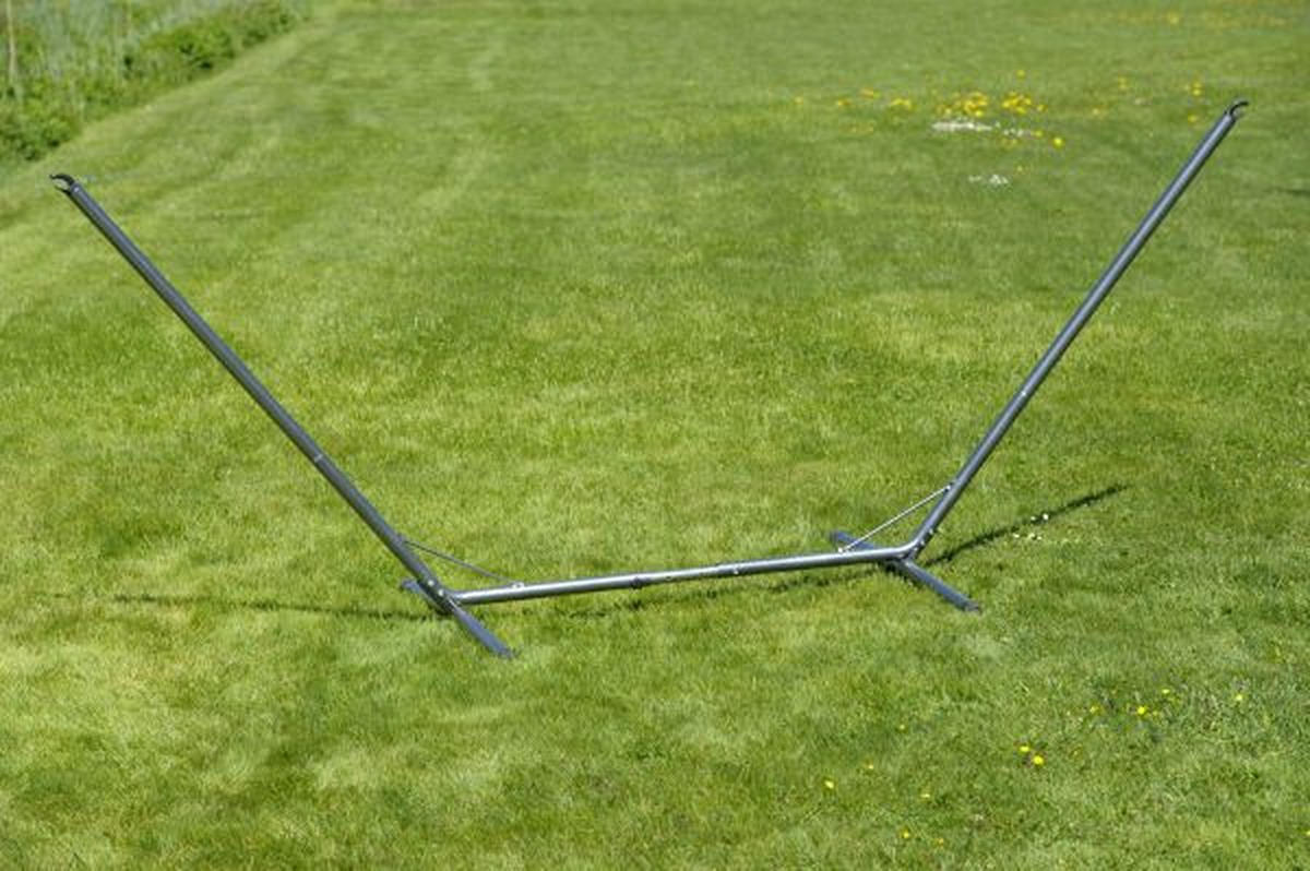 POSTOLJE MREŽE ZA LEŽANJE    - srebrne boje, Konvencionalno, metal (320-380/107/132cm) - Ambia Garden