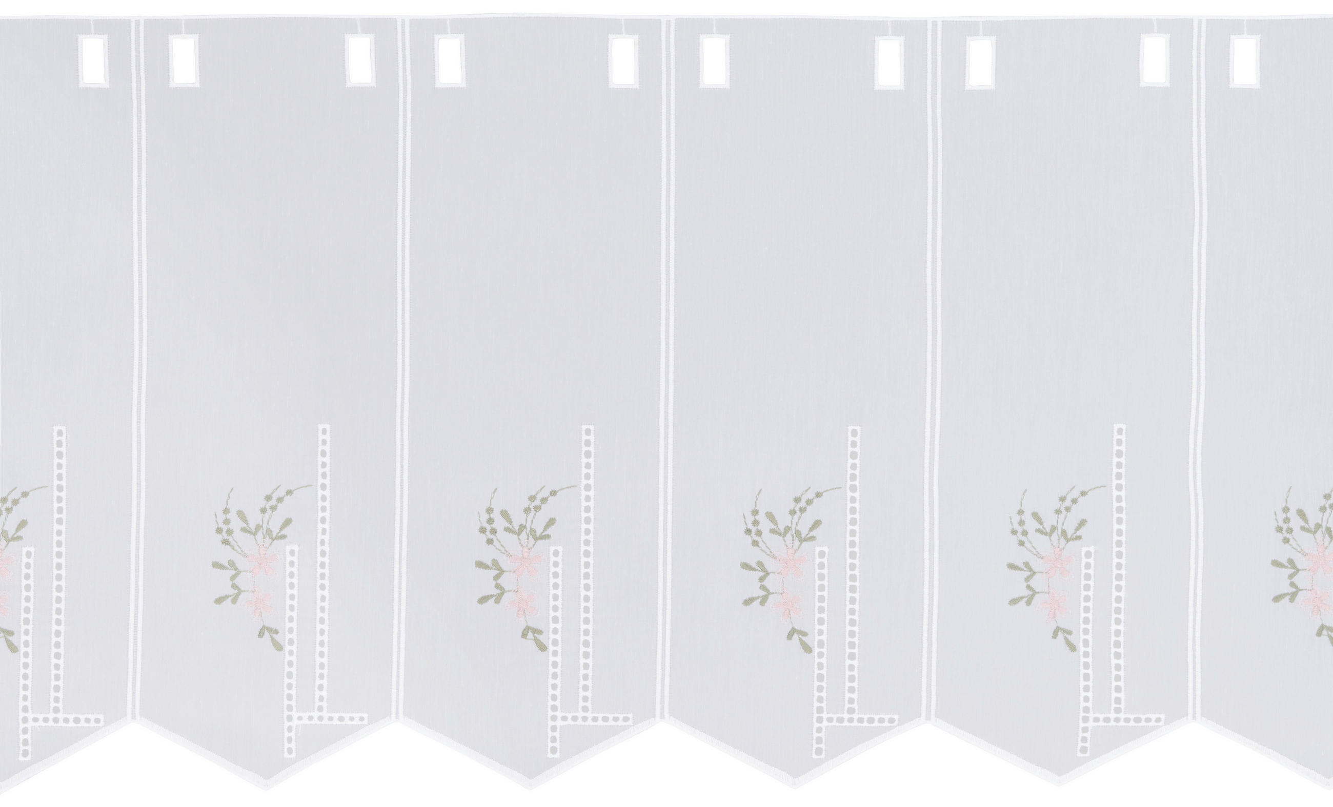 PERDEA SCURTĂ  - roz aprins/alb, Lifestyle, textil (45cm) - Esposa