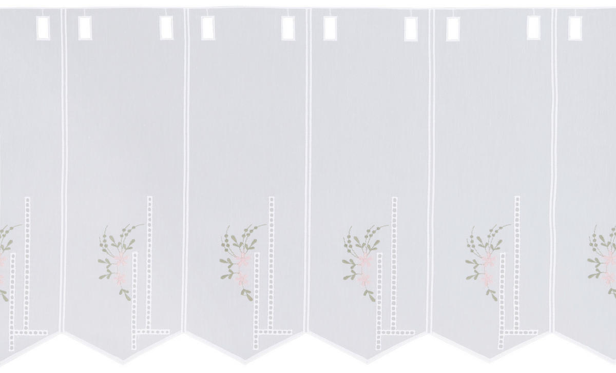 PERDEA SCURTĂ  - roz aprins/alb, Lifestyle, textil (45cm) - Esposa