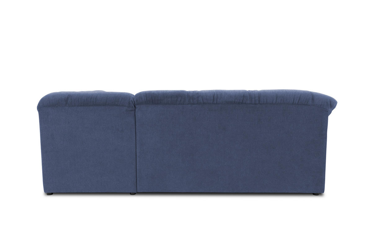 ECKSOFA in Mikrofaser Dunkelblau  240/190 cm  - Schwarz/Dunkelblau, KONVENTIONELL, Kunststoff/Textil (240/190cm) - MID.YOU
