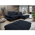 ECKSOFA  in Mikrofaser Dunkelgrau  290/198 cm  - Dunkelgrau/Schwarz, Design, Textil/Metall (290/198cm) - Xora