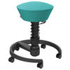 BÜROHOCKER 55/45,66/55 cm  - Türkis/Schwarz, Basics, Kunststoff/Textil (55/45,66/55cm) - Aeris