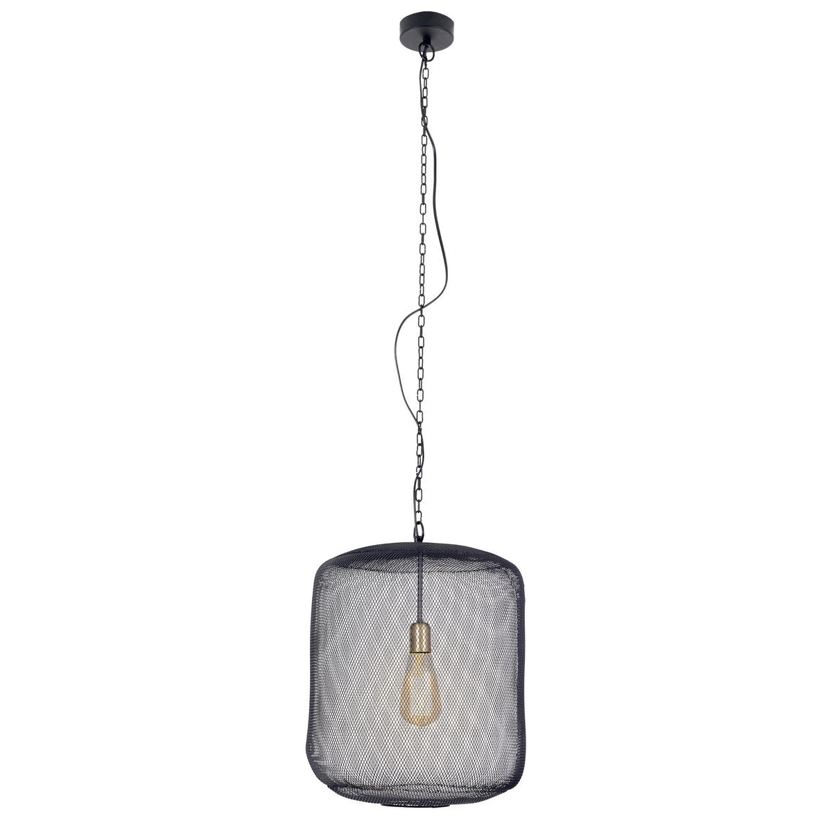 HÄNGELEUCHTE JODHPUR 39/175 cm   - Schwarz, Trend, Kunststoff/Metall (39/175cm) - Näve