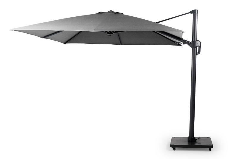 AMPELSCHIRM  300/300 cm  - Anthrazit/Hellgrau, Basics, Textil/Metall (300/300cm) - Tierra Outdoor