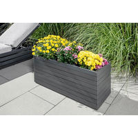 TRUHLÍK NA KVĚTINY dřevo, 84/30/35 cm - antracitová, Basics, dřevo (84/30/35cm) - Prestige Home