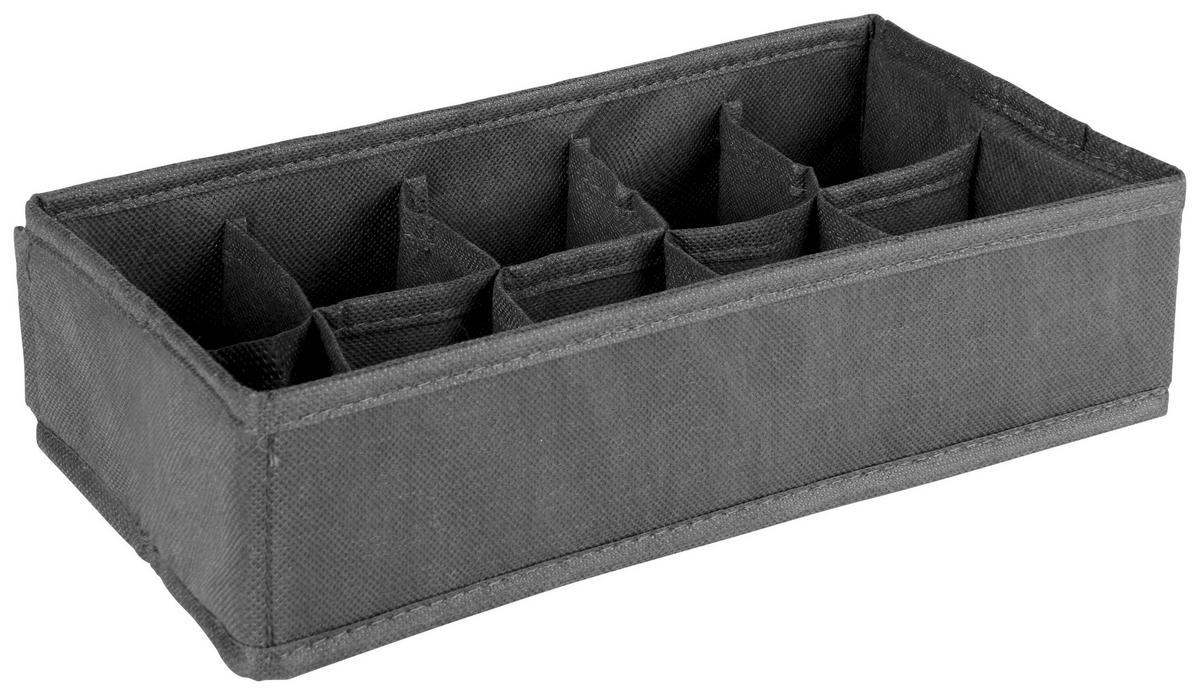 AUFBEWAHRUNGSBOXEN-SET     - Anthrazit, Basics, Karton/Textil - My Baby Lou