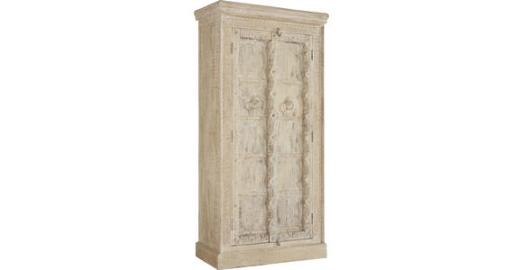 MEHRZWECKSCHRANK 90-95/180-185/43 cm  - Türkis/Creme, LIFESTYLE, Holz/Metall (90-95/180-185/43cm) - Landscape