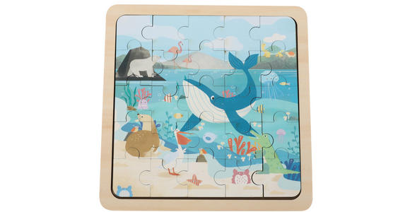 PUZZLE - Multicolor, Trend, Holzwerkstoff (22/22/0,8cm) - My Baby Lou
