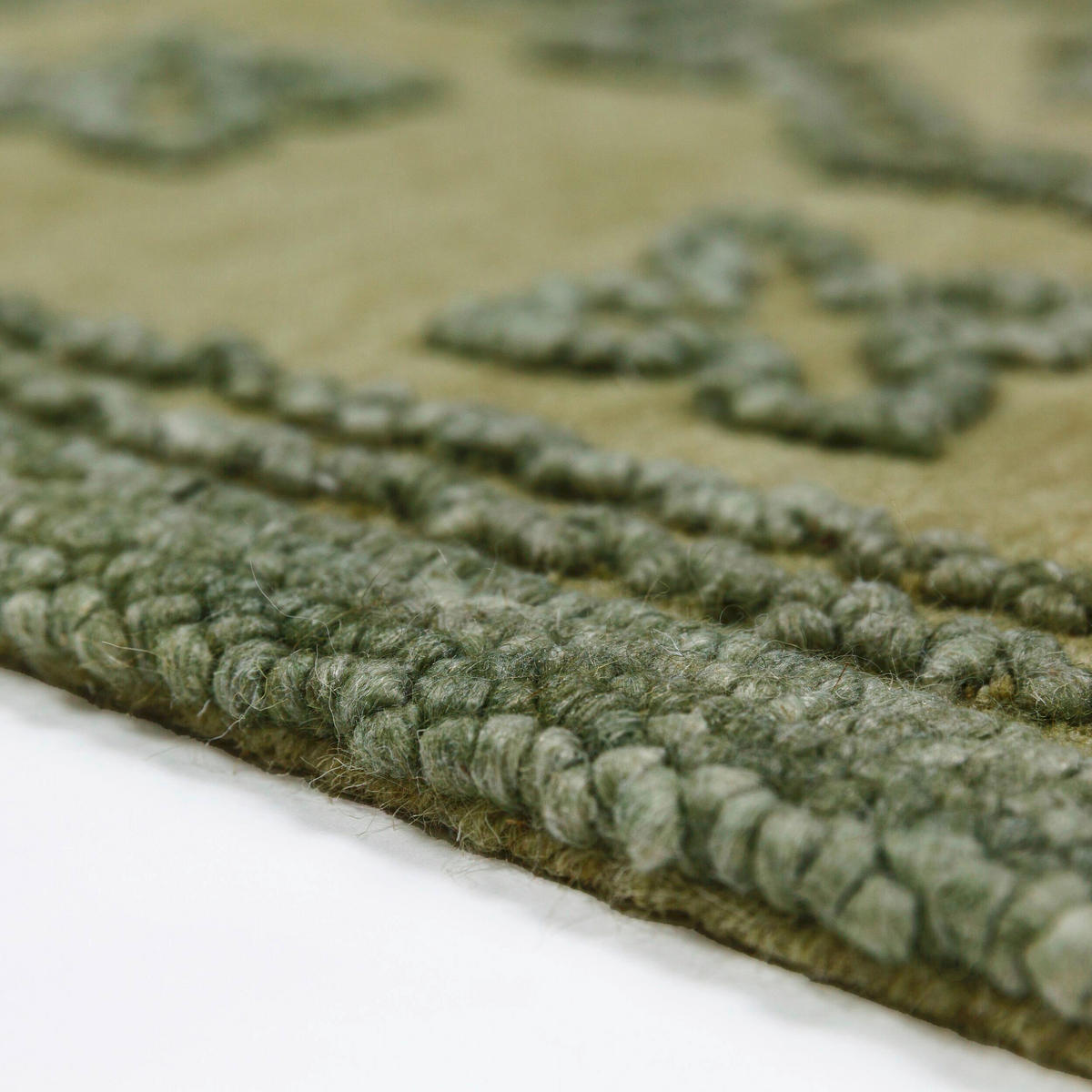 WOLLTEPPICH 160/230 cm Grün  - Grün, Basics, Textil (160/230cm) - Flair Rugs