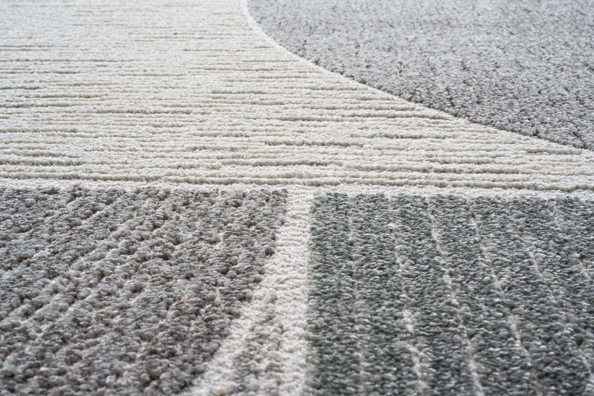 WEBTEPPICH 160/230 cm Valencia Grau, Petrol, Hellgrau  - Petrol/Hellgrau, Design, Textil (160/230cm)